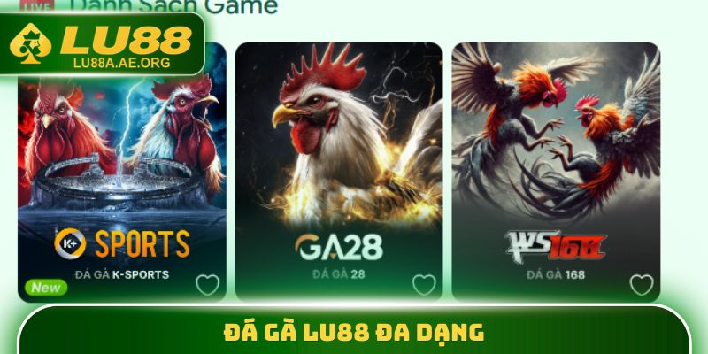 Đá gà lu88 đa dạng